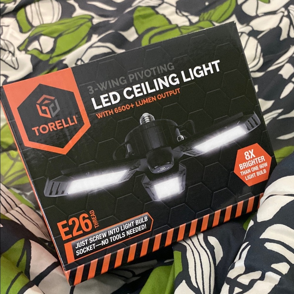 NIB 🤩 TORELLI Black LED Ceiling Light